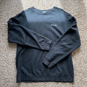 Columbia Black Crewneck Sweatshirt with Small Chest Logo